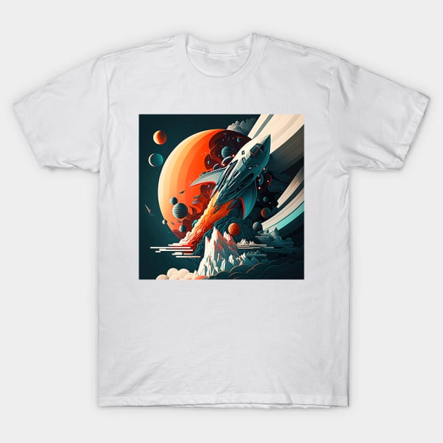 Conquering space T-Shirt by Imagier